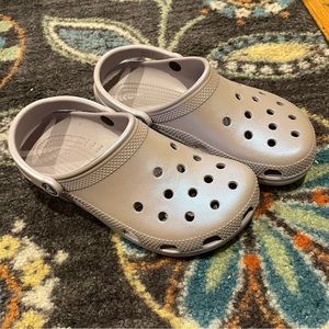 Iridescent crocs